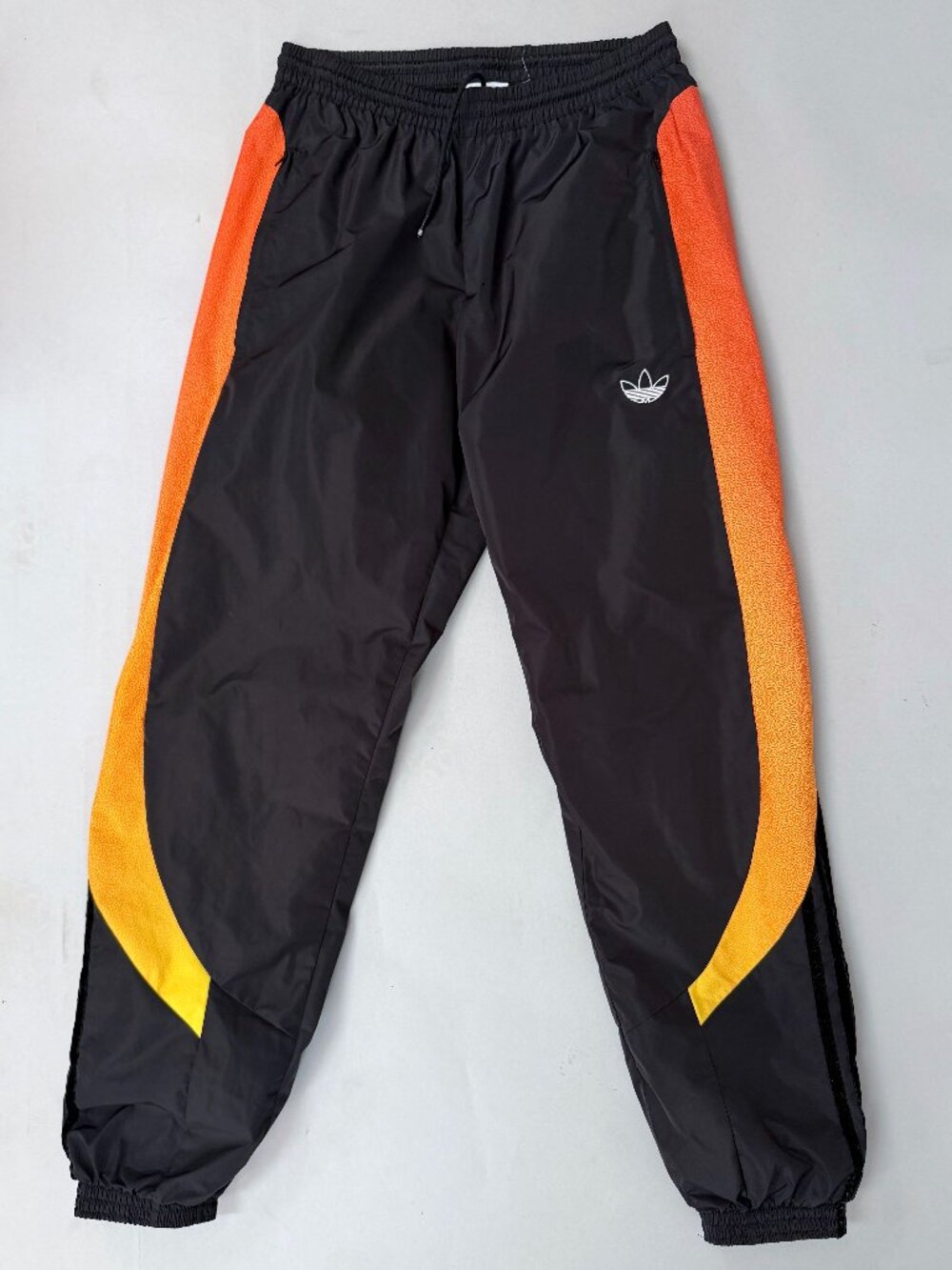 adidas Originals SPRT Supersport Woven Track Pants Black Orange Men's Small